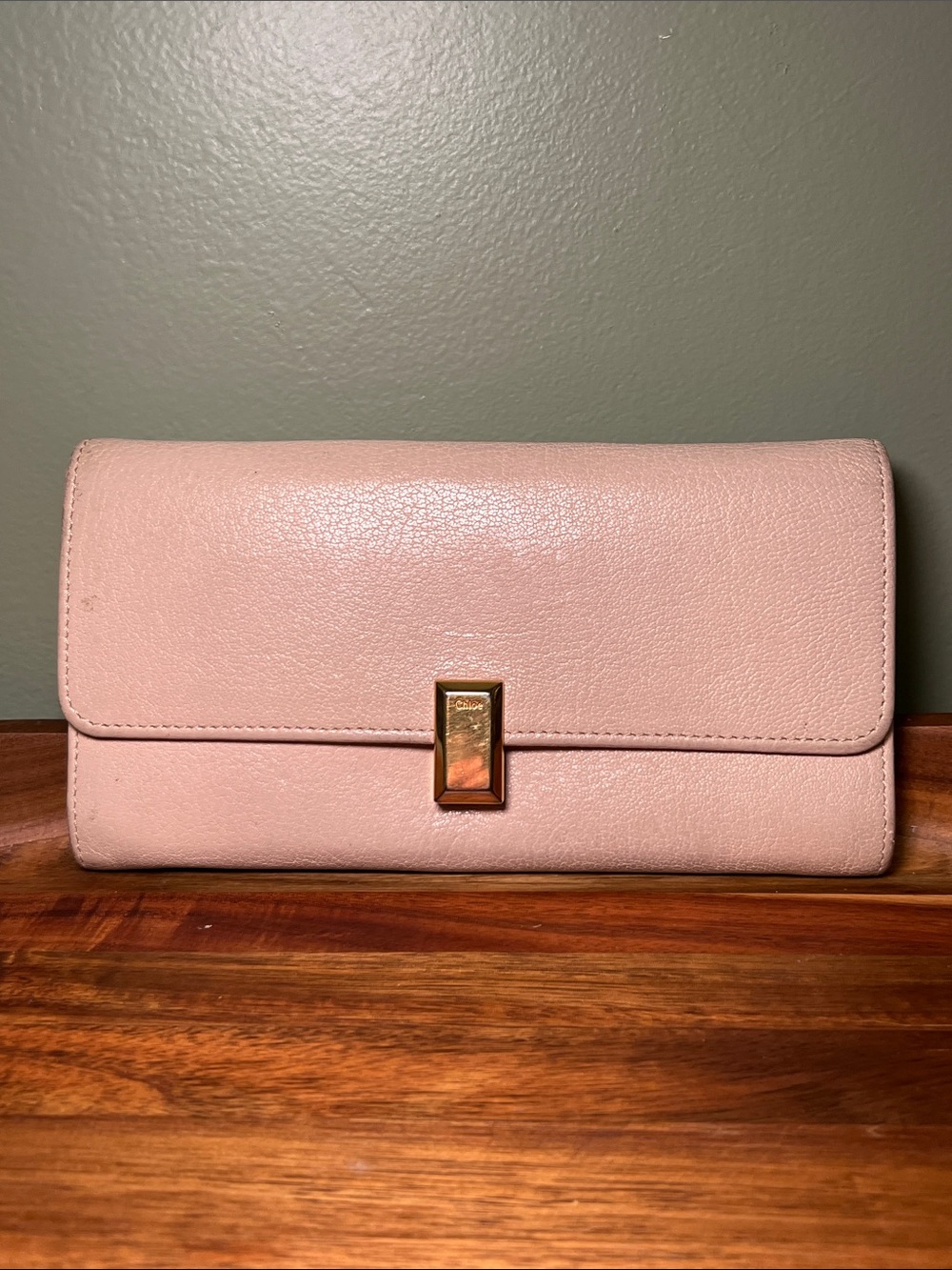 Chloe Cream Long Wallet